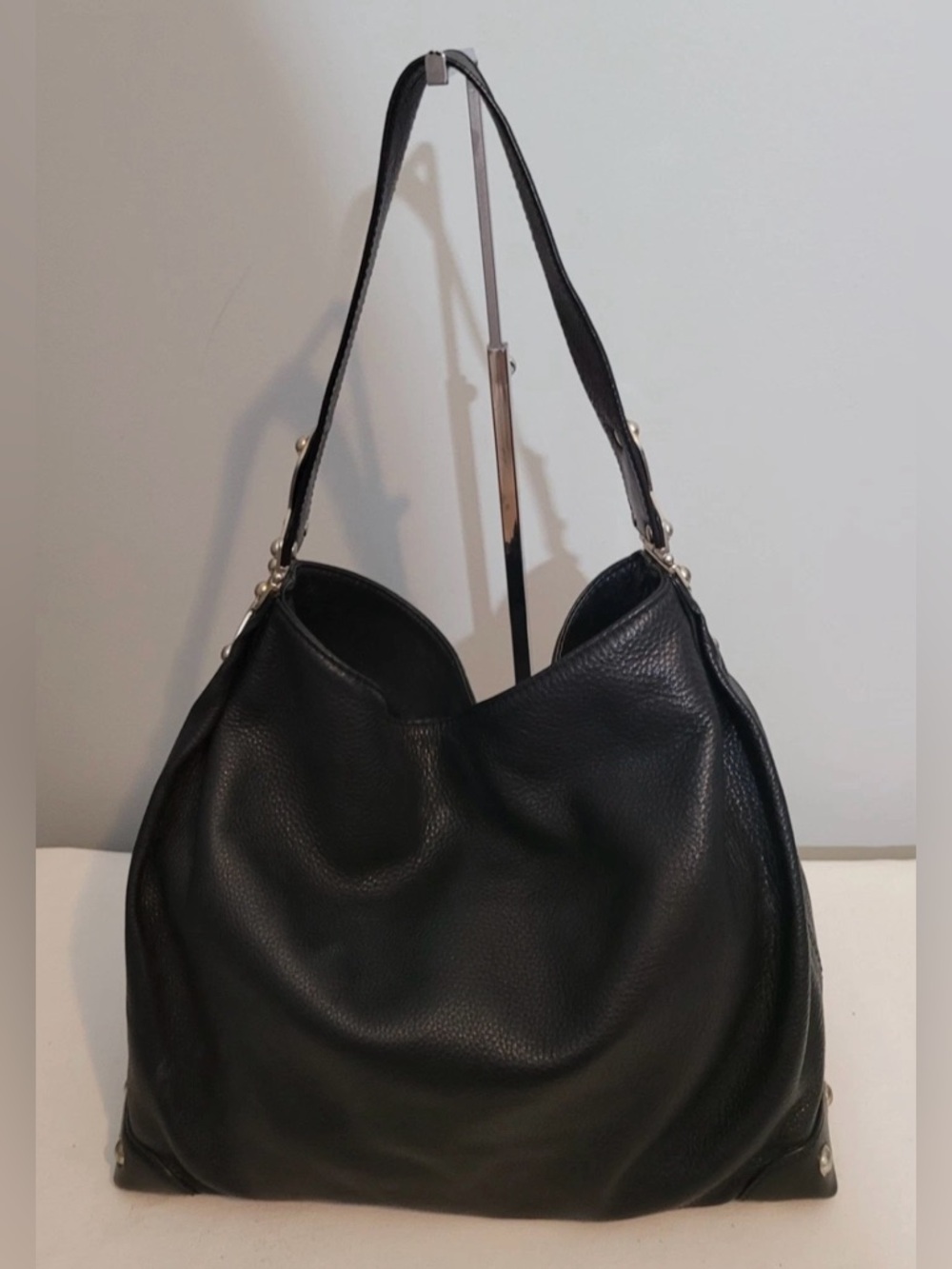 MICHAEL Michael Kors Joplin Hobo Shoulder Bag Black Leather
